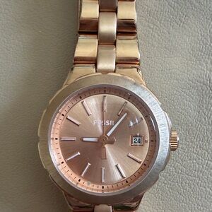 Fossil Rose Gold-Tone Women's Watch with Date Window